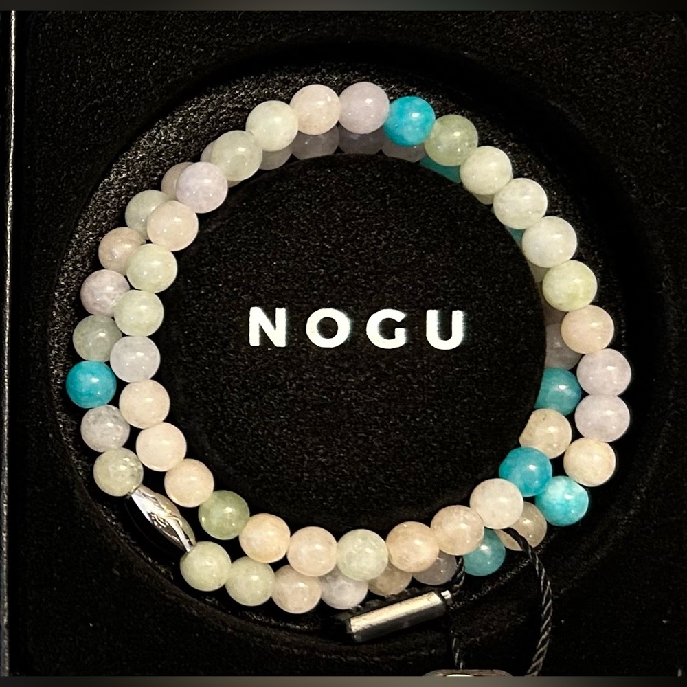🤍🤍 NOGU Glimmering Glaciers Silver Gilded Turquoise Gemstone Wrap 🤍🤍